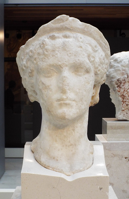 Portrait of Agrippina the Younger in the Archaeological Museum of Madrid, October 2022