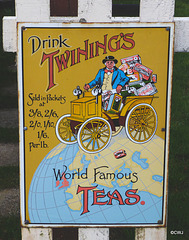 Advertising billboards at Cromdale Railway Station (restored)