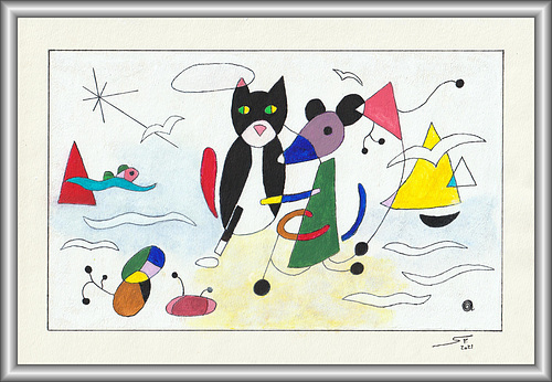 Souricette (s7) et Bruce par Miró