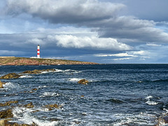 View from the Tarbet Ness Peninsula coastal trail