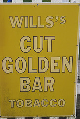Advertising billboards at Cromdale Railway Station (restored)