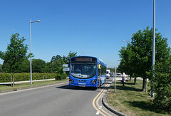 Whippet Coaches WG111 (BT66 MVL) on the West Cambridge site of the University of Cambridge - 16 Jun 2021 (P1080625)