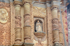 Mexico, Details of the Facade of Iglesia de Santo Domingo de Guzmán in San Cristobal de las Casas