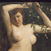 Detail of Nude with Flowering Branch by Courbet in the Metropolitan Museum of Art, May 2011