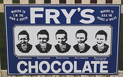 Advertising billboards at Cromdale Railway Station (restored)