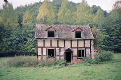 Old wattle and daub cottage (Scan from 1991)