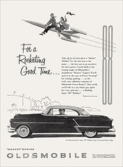 Oldsmobile Automobile Ad, 1953