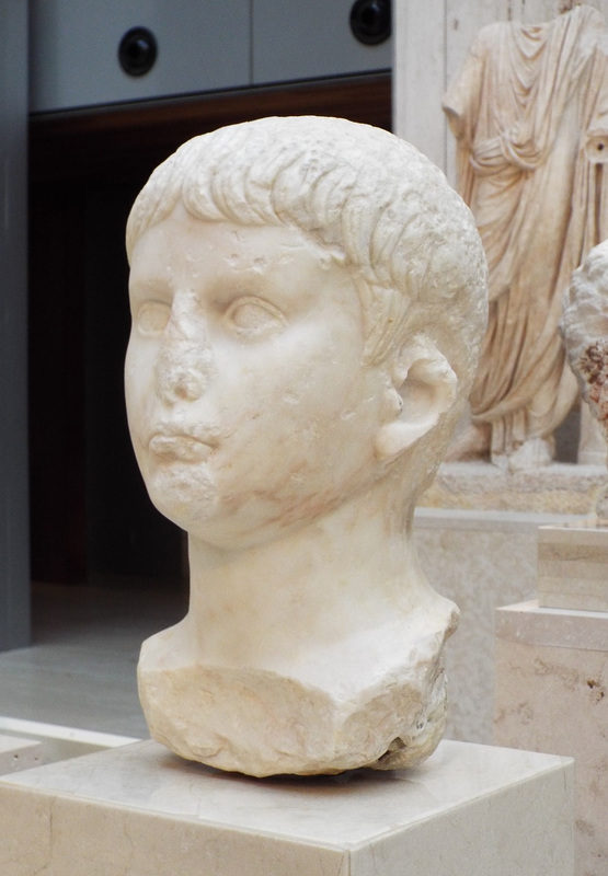 Portrait of Nero in the Archaeological Museum of Madrid, October 2022