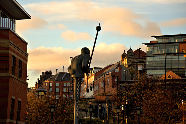 Dusk on the Quayside. Newcastle