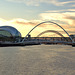 Dusk on the Quayside. Newcastle
