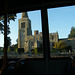 a glimpse of Buckden Church