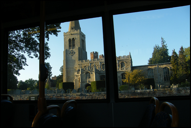 a glimpse of Buckden Church