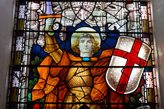 Detail of Stained Glass, St Andrew's Church, Highbridge Road, Netherton, Dudley, West  Midlands