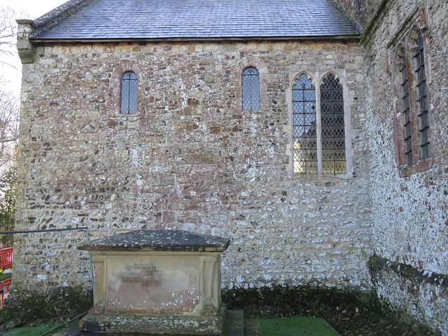 lyminge church, kent,   (4) c11 chancel