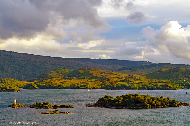 Islands in evening Sun