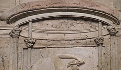 Detail of a Stucco Relief of an Athlete from the Villa San Marco in Stabiae at ISAW, May 2022