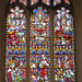 lyminge church, kent,   (6) c19 east windowglass 1859 by gibbs