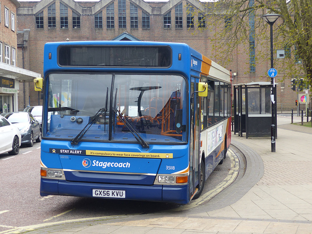 Stagecoach 35118 in Havant - 10 April 2021