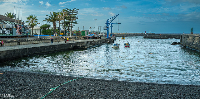 Blue rope en el muelle