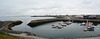 Iceland, Panorama of Keflavik with Boat Parking