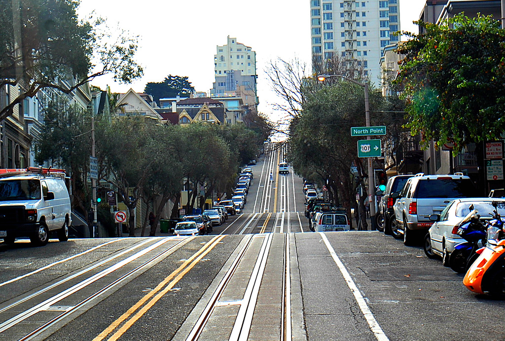 Trolley car route, SF CA