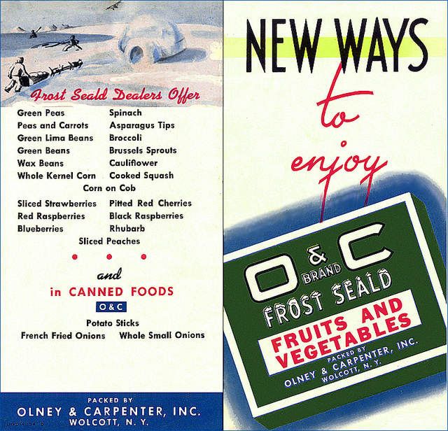 "New Ways To Enjoy O & C Frost Seald", c1935