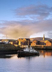 Tugboat 'Fiona' at Sunset