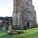 lyminge church, kent,   (10), c16 west tower and stump of earlier n.w tower