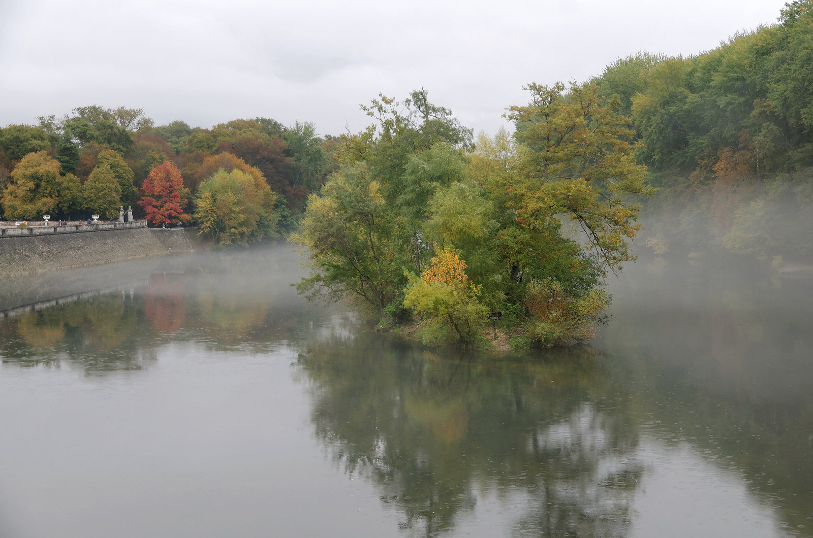 Le Cher sous la brume