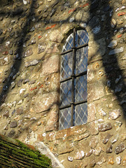 lyminge church, kent, c11 nave window  (2)