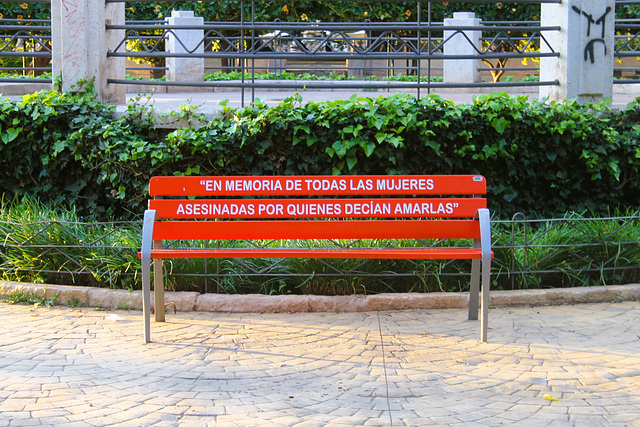 Au jardin portuaire d'Almeria. Espagne.