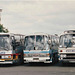 Coaches at RAF Mildenhall Air Fete – 28 May 1994 (224-32)  (Coaches 4-6 in row of 6)