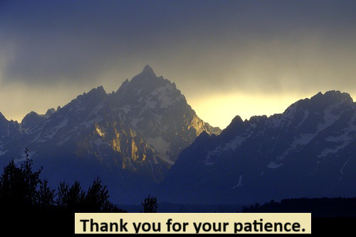 Evening Storm Over the Tetons - RHH - club news - patience