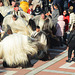 Bulgaria, Blagoevgrad, Participants of the Carnival "Procession of the Kukers"