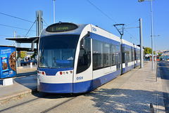 Cacilhas 2018 – Tram C024 of the Metro Transportes do Sul