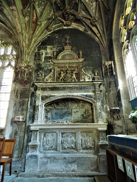 lacock church, wilts (62)  c16 tomb of sir william sharrington +1553