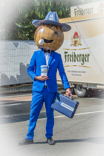 Leipziger Messe-Männchen auf dem Chemnitzer Stadtfest