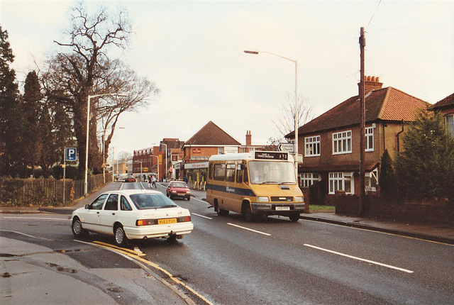 HFF: Tillingbourne Bus Company J431 PPF in September 1991 in Farnborough – 2 Dec 1992 (185-16A)