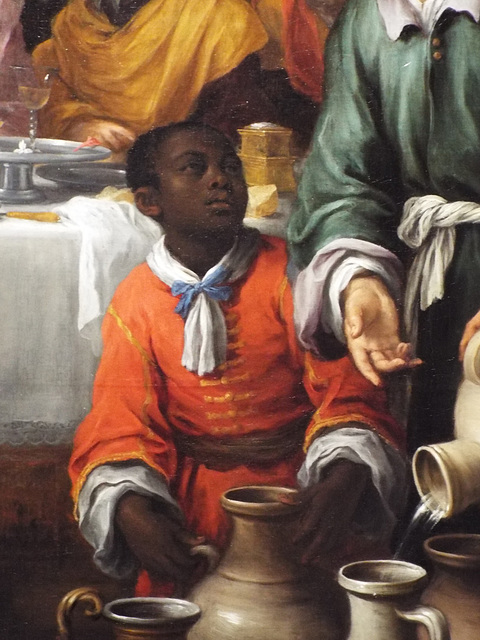 Detail of The Marriage Feast at Cana by Murillo in the Metropolitan Museum of Art, July 2023