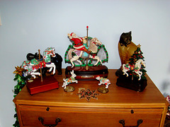 Christmas Carousel Ornament Music Boxes