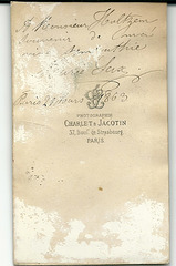 Marie Sass Autograph 1863