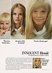 Innocent Blonde Hair Color Ad, 1967