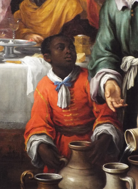 Detail of The Marriage Feast at Cana by Murillo in the Metropolitan Museum of Art, July 2023