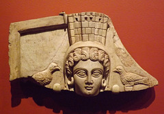 Atargatis or Tyche with Doves Relief in the Yale University Art Gallery, October 2013
