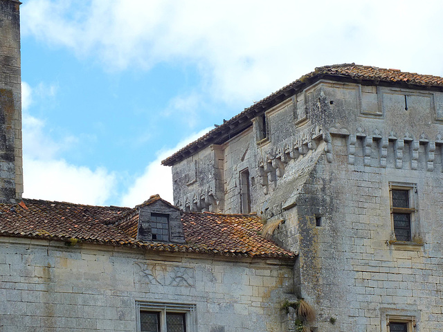 Château de Mareuil (24) élément de la façade sud/est