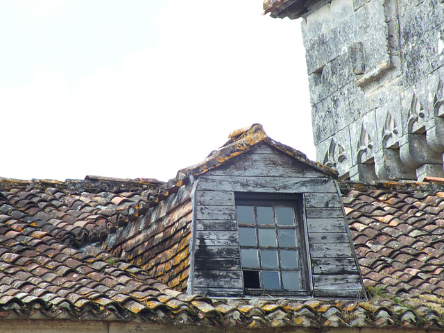 Château de Mareuil (24) élément de toit