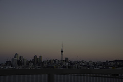 Auckland in low light.