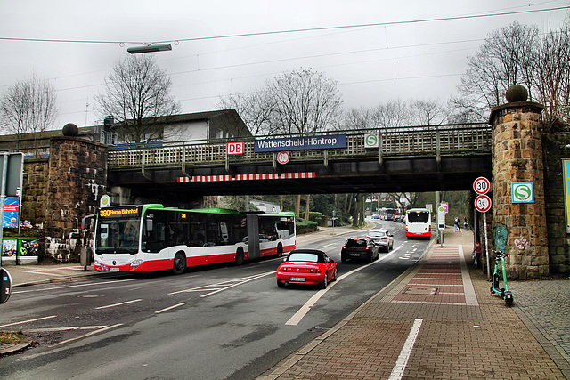 Bergisch-Märkische Eisenbahnbrücke über der Höntroper Straße (Wattenscheid-Höntrop) / 17.02.2024