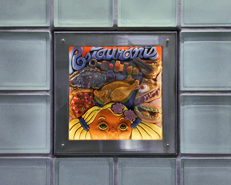 Restaurants – Transfer Corridor, Times Square Subway Station, New York, New York