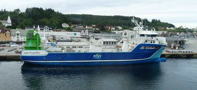 MS Hoydal at Floro- The World's First Liquid Natural Gas Powered Cargo Ship